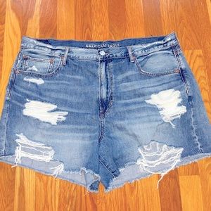American Eagle Distressed Oversized Shorts